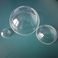 Verre optique personnalisé BK7/K9/Saphir/Quartz Revêtement AR/AF Lentille en dôme en silice fondue Lentilles sphériques à hémisphère réel OEM