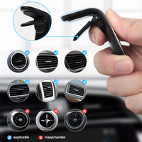 Support de téléphone universel pour voiture Support de tableau de bord pour climatisation Support de téléphone magnétique en métal simple Accessoires d'intérieur