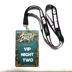 Custom Design Plastic Vip Toegang Kaarten Backstage Passeert Kunstenaar Passeert Badge Voor Een Evenement