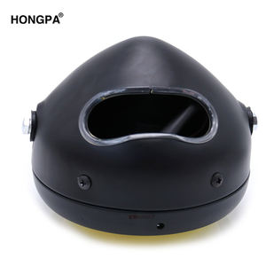 Phare avant de moto rétro modifié rond HONGPA pour accessoires de moto <span class=keywords><strong>Cafe</strong></span> Racer - Product Image 3