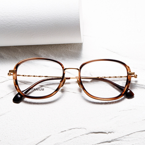 Gafas de Montura Completa Ovalada, Color Sólido, Unisex, Ligeras, Anti-UV, Monturas de Corrección Visual para Adultos - Product Image 1