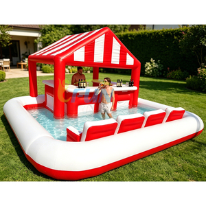 Bar flottant gonflable en PVC pour <span class=keywords><strong>piscine</strong></span> extérieure / Tentes gonflables pour enfants / Sièges de <span class=keywords><strong>piscine</strong></span> pour enfants / Idéal pour les fêtes en extérieur / Utilisation résidentielle - Product Image 3