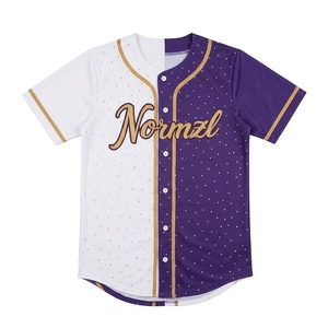 Maillots de baseball personnalisés de haute qualité Fanshi, chemises boutonnées, uniformes d'équipe de cheerleading, vêtements de baseball avec strass scintillants - Product Image 6