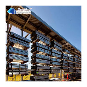 رفوف كانتيليفر ثقيلة التحمل من الفولاذ ذو 5 طبقات مزدوجة الجوانب للحماية من التآكل، رفوف تخزين أنابيب للمستودعات - Product Image 5