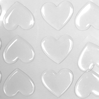 Adornos Navideños en Forma de Corazón de Plástico Transparente Jinyu, Bolas Rellenables en Forma de Corazón para Árbol de Navidad, Adornos Colgantes, Decoración para Caja de Regalo