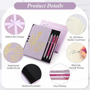 Set de Regalo: Cuaderno de Cuero A6 con Bolígrafo y Caja de Regalo para Compañeros de Trabajo, Personal, Maestros, Enfermeras, Voluntarios, Mujeres y Hombres - Product Image 3