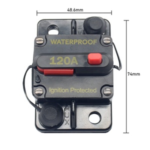 50A 80A 100A 120A 130A 150A 175A 200A <span class=keywords><strong>12V</strong></span> 48VDC protecteur de Surcharge <span class=keywords><strong>Fusible</strong></span> Pour Voitures Automobiles Imperméable Marin de <span class=keywords><strong>Disjoncteur</strong></span> de Réinitialisation - Product Image 2