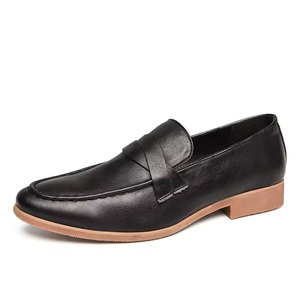 Proveedor de Zapatos de Fábrica en China, Zapatos de Vestir de Negocios de Moda al por Mayor para Hombre, Casuales, Cómodos, Hechos a Mano, de Cuero Vacuno Puro, Transpirables - Product Image 1