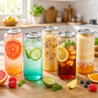 Pot en plastique transparent PET de qualité alimentaire et écologique avec couvercle facile à ouvrir pour l'emballage de boissons