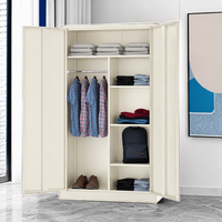 Armoire de rangement en acier avec serrure à clé, armoire autoportante pour bureau, maison, école, salle de sport, service incendie