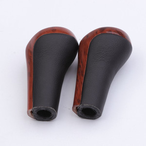Poignée de levier de vitesses en cuir artificiel imitation bois, 5 vitesses, 6 vitesses, boîte de vitesses manuelle, pour BMW E36 E46 E60 E90 Series - Product Image 5