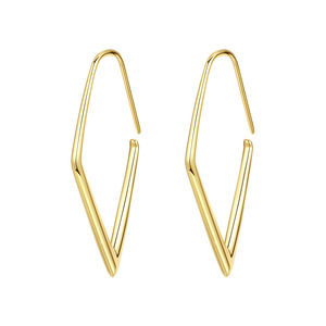 Diamond-shaped <b>earrings</b> are the perfect gift for a girl, an ideal choice for an anniversary or birthday present - Product Image 1
