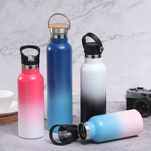 Botella de agua deportiva aislada de acero inoxidable 304 de doble pared 25oz 17oz 32oz Frasco de vacío Tornillo Adultos Drinkware 350ml 0.5L - Product Image 4