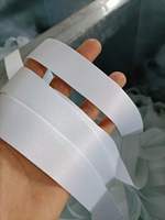 Ruban de sangle en polyester blanc en rouleaux de 15 mm et 20 mm