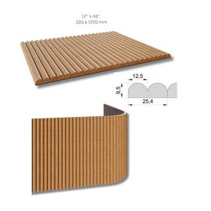 나무 벽 탬버 하프 라운드 공장 가격 나무 패널 벽 장식 - Product Image 3