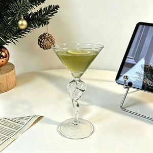 Élégant Verre à Martini en Forme de Silhouette Féminine 5oz, Transparent Rose, pour Whisky, Cocktails, Jus, Café – Idéal pour Bar, Mariage, Fête, Cadeau - Product Image 3