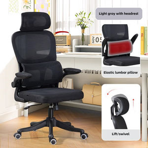 <span class=keywords><strong>Chaise</strong></span> <span class=keywords><strong>de</strong></span> <span class=keywords><strong>bureau</strong></span> pivotante convertible en Offre Spéciale tissu <span class=keywords><strong>de</strong></span> maille respirant ergonomique avec protection du cou Design minimaliste commercial - Product Image 2