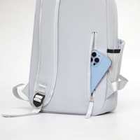 Sac à dos universitaire personnalisé avec logo pour étudiants – Design moderne et élégant en jean, fermeture éclair, port de chargement USB, grande capacité, léger, petite série