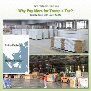 Cửa tủ quần áo xếp đôi bằng gỗ, lõi rỗng 4 tấm, dùng cho nội thất gia đình - Product Image 6