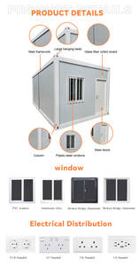 Maison conteneur préfabriquée modulaire <span class=keywords><strong>en</strong></span> acier pour supermarché, centre commercial et usage extérieur - Maison conteneur de magasin au design moderne - Product Image 3