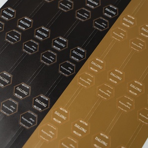 Tùy chỉnh dập nổi lá Logo không thấm nước in đồ trang sức trắng Nhãn dán nhãn Vòng cổ giá Thương hiệu GiấY Dán chai trang sức <span class=keywords><strong>tag</strong></span> - Product Image 5