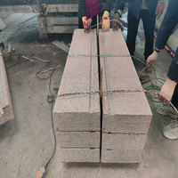 Marchepied de G386-8 en granit rouge au design moderne avec rainure antidérapante Escalier en pierre de granit rouge pour l'extérieur et l'intérieur