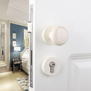 Özelleştirilmiş amerikan Modern basit cilalı Metal 100 adet banyo gizlilik kilitli kapı tokmağı Set donanım villa için - Product Image 3