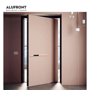 <span class=keywords><strong>Puerta</strong></span> Principal de <span class=keywords><strong>Entrada</strong></span> Pivotante de Aluminio Sólido Impermeable y Personalizada de ALUFRONT, Anti-robo, para Exteriores, para Villa - Product Image 4