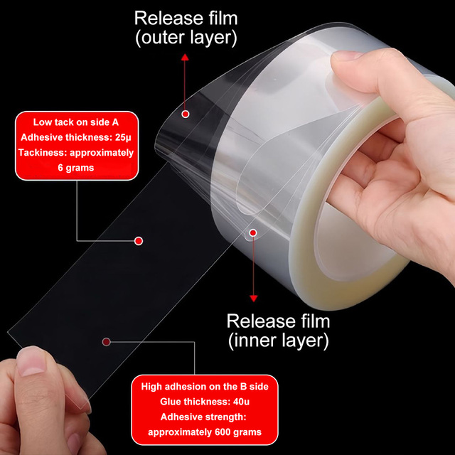High Transparency OCA Optical Clear Adhesive Sheet, Used for LCD Repair, Display Module and Camera Lens Bonding