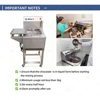Nouvelle machine à faire fondre et à enrober le chocolat miniature, distributeur de chocolat chaud multifonctionnel, acier inoxydable 304, USB/poudre/électrique