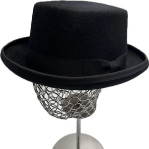 Cylindre classique élégant 100% laine feutre chapeau haut de forme Style victorien fait <span class=keywords><strong>chapelier</strong></span> grand messieurs chapeaux de <span class=keywords><strong>luxe</strong></span> formels pour hommes - Product Image 1