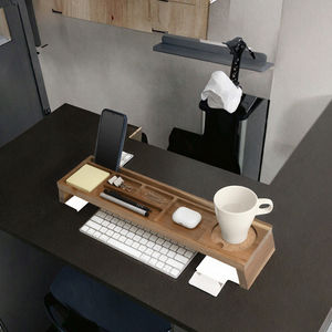 Organizador de Oficina de Madera - Tipo Vertical con Múltiples Compartimentos, Acabado Brillante, Multifuncional para Accesorios de Sala de Estar - Product Image 3