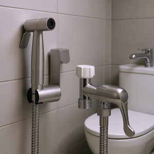 Doccetta Bidet Portatile in Acciaio Inox 304, Montaggio a Parete, Pulitore per WC, Design Minimalista, Installazione a Foro Singolo - Product Image 2