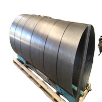 Saringan Sumur Air Johnson Wedge Wire, Silinder Filter Cairan Baja Tahan Karat Berlubang, Mesin Pompa PLC Core, Panjang Maksimal 6m