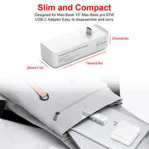 <span class=keywords><strong>USB</strong></span> <span class=keywords><strong>C</strong></span> Chargeur Concentrateur <span class=keywords><strong>Adaptateur</strong></span> <span class=keywords><strong>secteur</strong></span> pour Macbook Pro 87W - Product Image 4