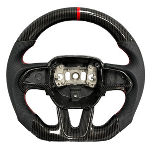 Volant personnalisé en fibre de carbone rouge LED RAM pour <span class=keywords><strong>Dodge</strong></span> Hellcat <span class=keywords><strong>Charger</strong></span> Challenger R/T <span class=keywords><strong>SRT</strong></span> 2013-2023 - Product Image 3