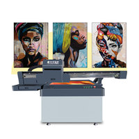 Impresora de inyección de tinta LED UV de alta velocidad a precio de fábrica, impresora UV plana automática para llavero de plástico, artesanías de madera