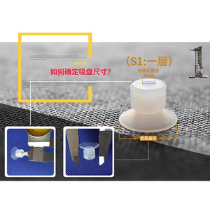 Ventouse industrielle pneumatique monocouche à tête petite Tianxing en silicone - Product Image 4