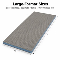 Panneau de support de carrelage XPS étanche 6-80mm, revêtement ciment prêt à l'emploi, pour mur de douche et salle humide, classe d'incendie B1, garantie 1 an