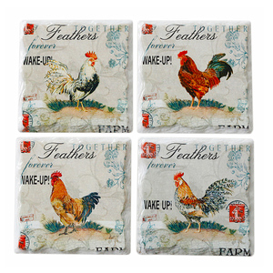 Piastrelle di ceramica quadrata assorbente di alta qualità per il nuovo sottobicchiere di Design classico del produttore di sublimazione - Product Image 1