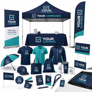 Kit Cadeau Promotionnel Personnalisé pour Événements Communautaires : Sac de Marchandises, Drapeau de Stand, Affiche, Sac Fourre-tout, Sac à Cordon, Articles de Boisson, Bracelet de Supporter, Badge - Product Image 5