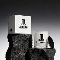 Boîtes d'emballage pour bougies avec insert en mousse de velours personnalisé, tiroir coulissant, boîte rigide en carton, emballage cadeau pour bougies
