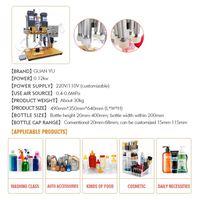 Machine de vissage semi-automatique de bouchons en plastique GUANYU pour têtes de pompe de bureau