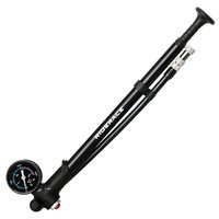 Pompe à air pour fourche de vélo de montagne RIDERACE avec manomètre, en alliage d'aluminium, 300 PSI, pompe à main pour pneus de vélo, compatible avec les valves Schrader et Presta