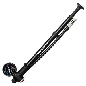 Bomba de Ar para Suspensão Dianteira de Bicicleta RIDERACE com Manômetro, em Liga de Alumínio 300PSI, Bomba Manual para Pneu de Bicicleta, Compatível com Válvulas Schrader e <span class=keywords><strong>Presta</strong></span> - Product Image 1
