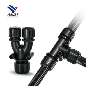 Nylon Ống <span class=keywords><strong>y</strong></span> hình dạng Doanh không thấm nước Hose connecter <span class=keywords><strong>Y</strong></span> loại đường kính bằng nhau giảm sóng ống dẫn IP68 không thấm nước - Product Image 3