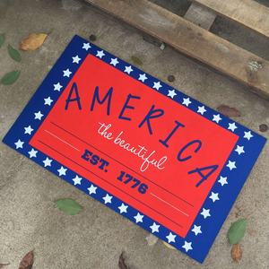 Custom Printed <b>Outdoor</b> Sublimation Printed Polyester Recycled Tyre Crumb Rubber Door <b>Mats</b> - Product Image 2