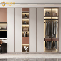 Armoire sur mesure à portes plates, style moderne et minimaliste, haute qualité, placard de chambre sur mesure, cloison réglable, construction solide