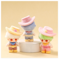 Figurine de cowboy western miniature 3D floquée de dessin animé DIY, jouet pour enfants, ornement, accessoires d'art en résine pour sac surprise mystère