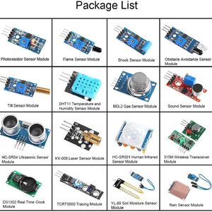 Набор из 16 датчиков для экспериментов, стартовый комплект для <span class=keywords><strong>Raspberry</strong></span> <span class=keywords><strong>Pi</strong></span> R3, тип <span class=keywords><strong>B</strong></span> - Product Image 5